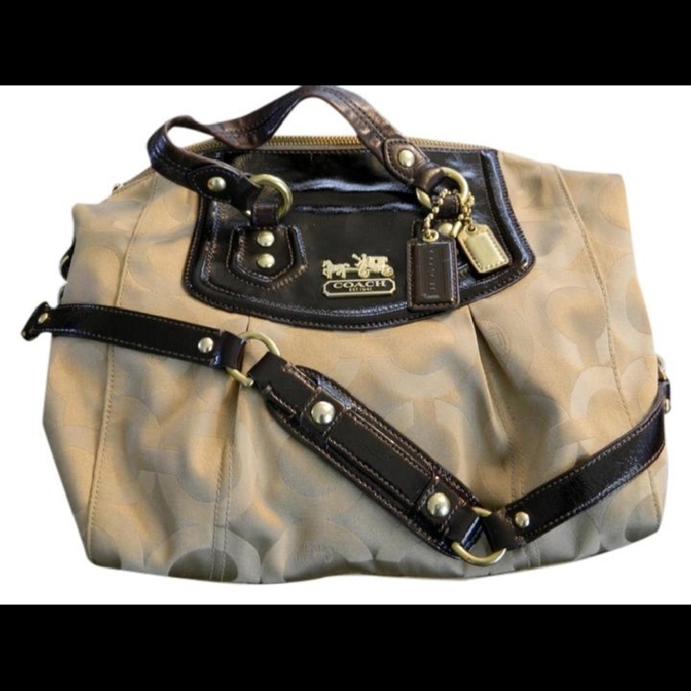 Coach Ashley Madison Sabina gold/brown handbag